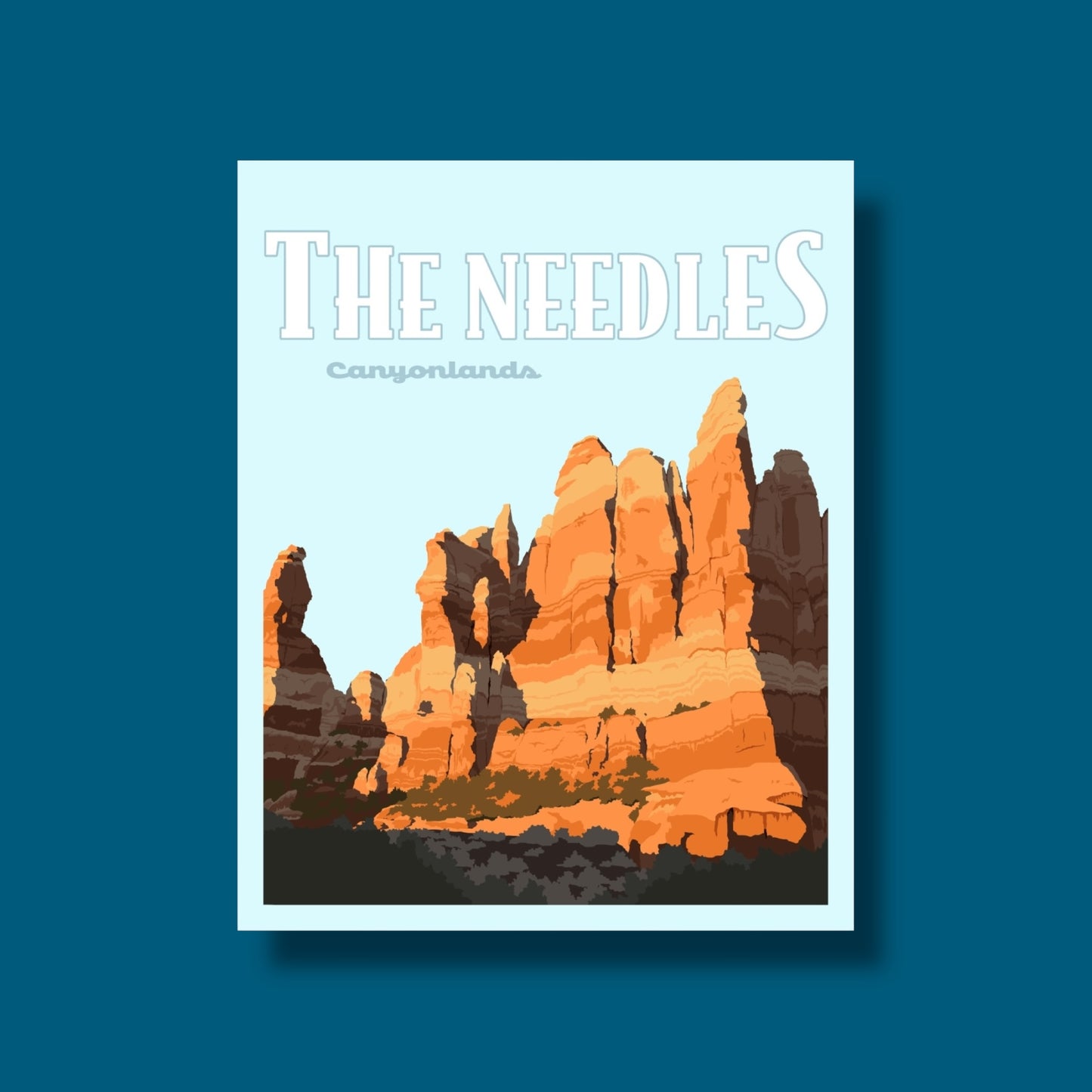 The Needles Utah - Poster Sticker