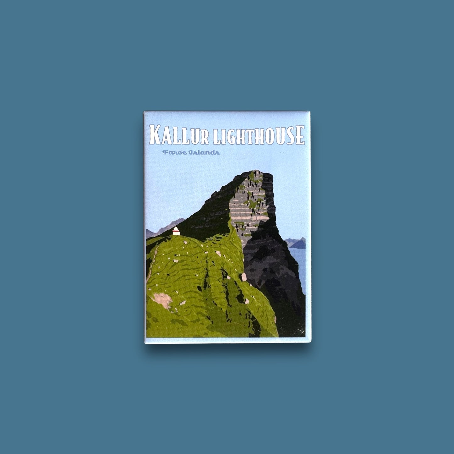 Kallur Lighthouse, Faroe Islands Fridge Magnet