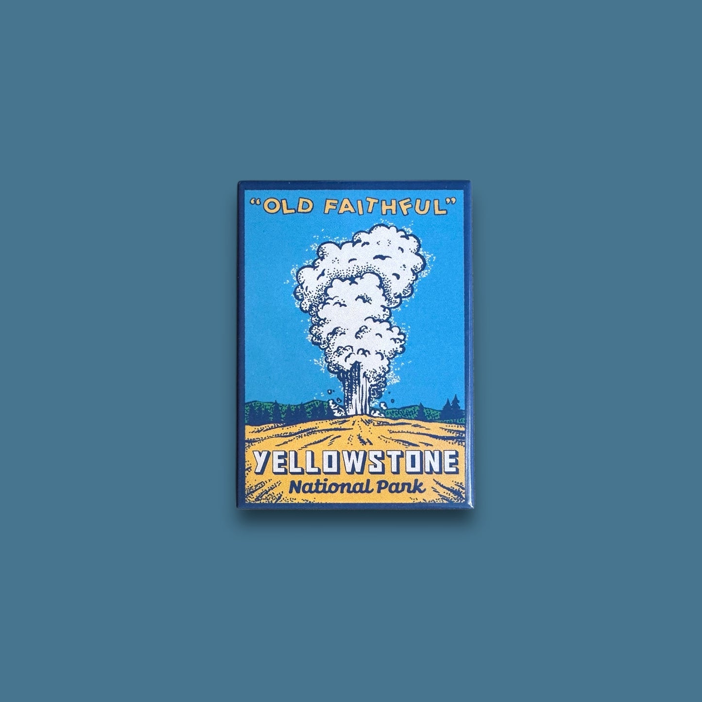 Old Faithful Yellowstone Fridge Magnet