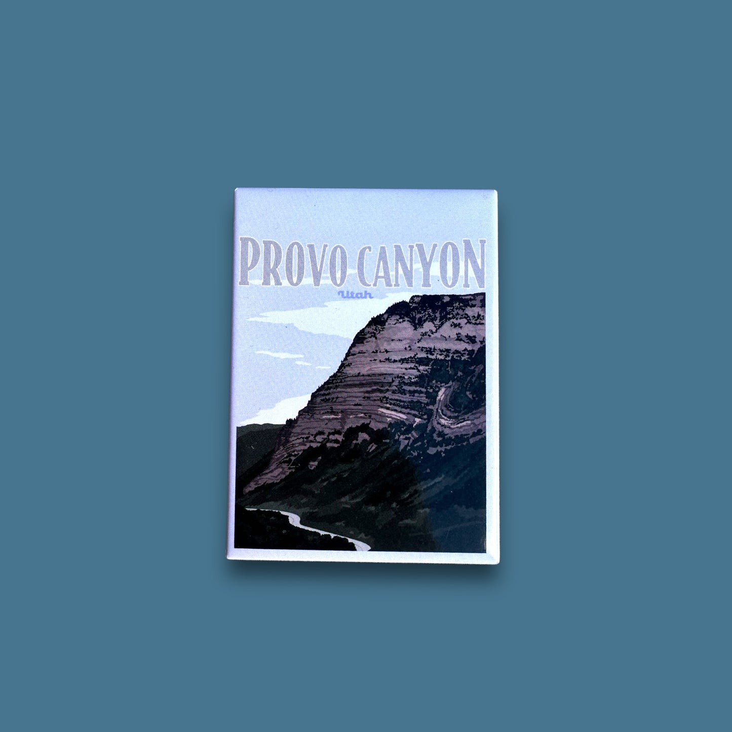 Provo Canyon, Utah Fridge Magnet