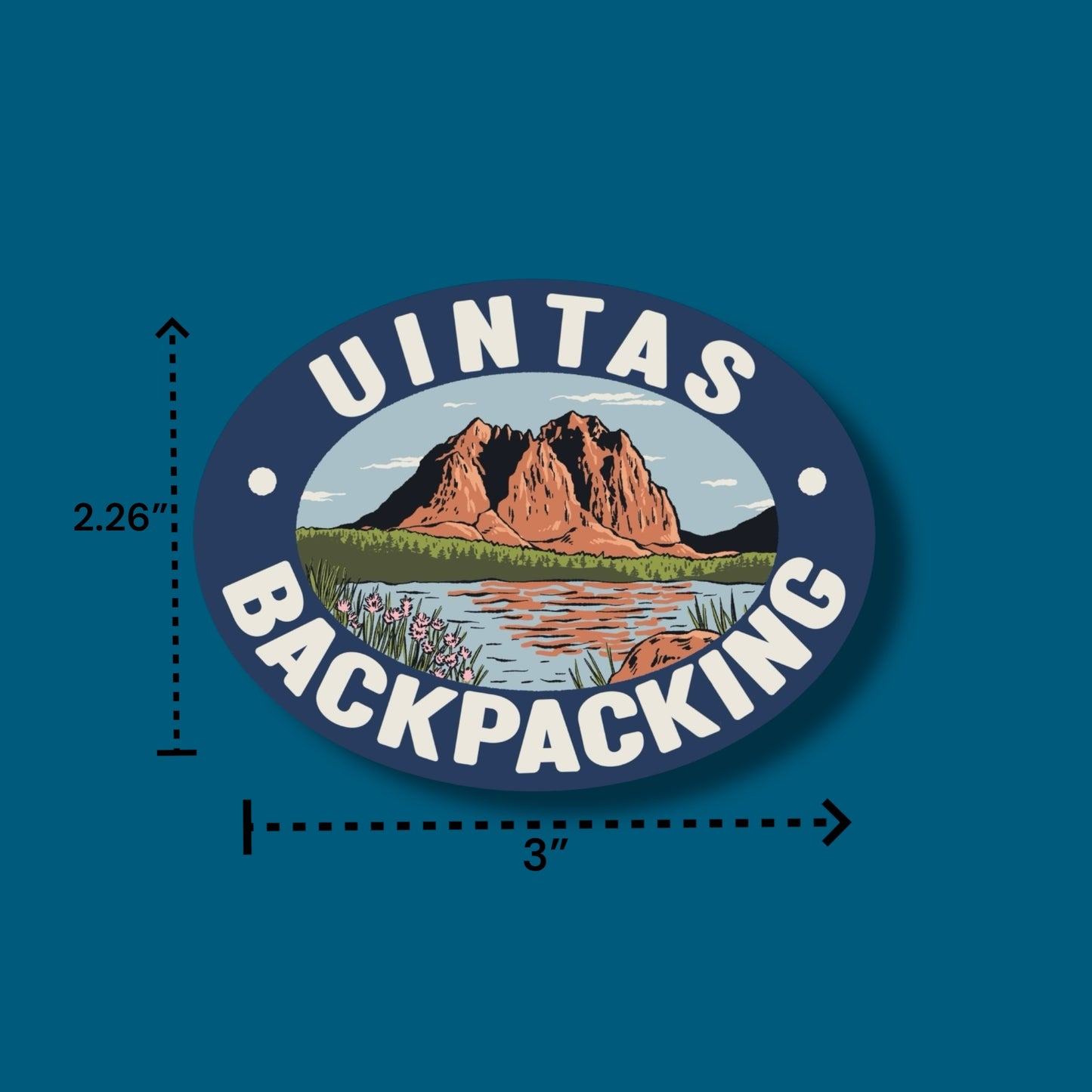 Uintas Backpacking Sticker (Pack of 12)