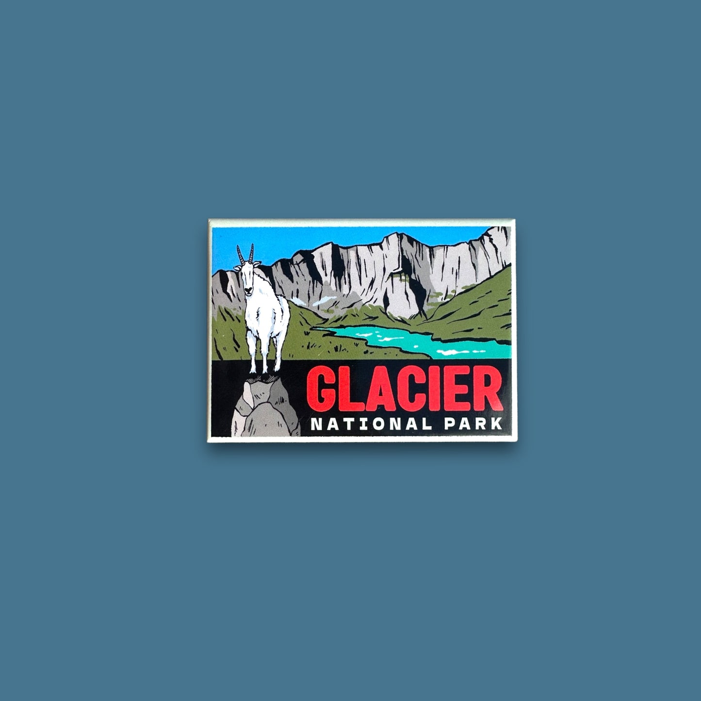 Glacier National Park Fridge Magnet (Pack of 12)