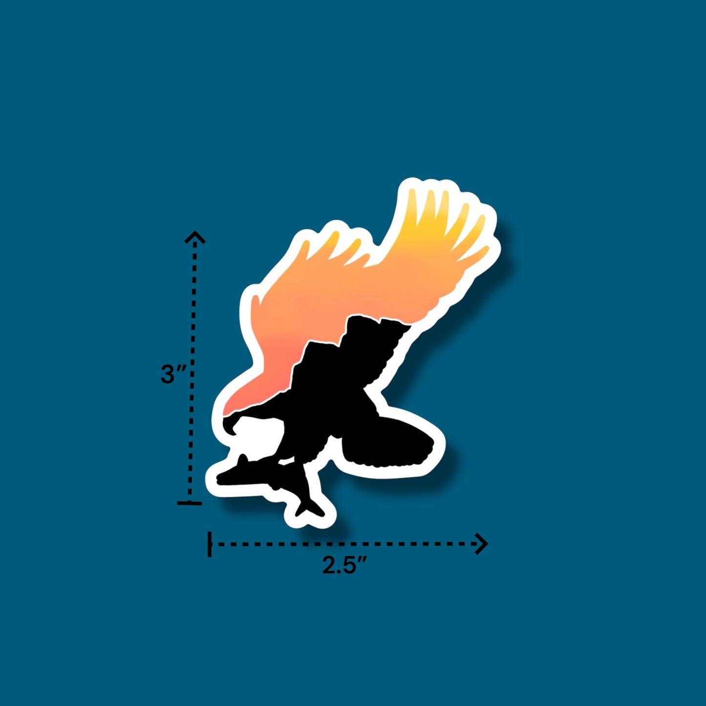 Eagle In Yosemite National Park Sticker (Pack of 12)