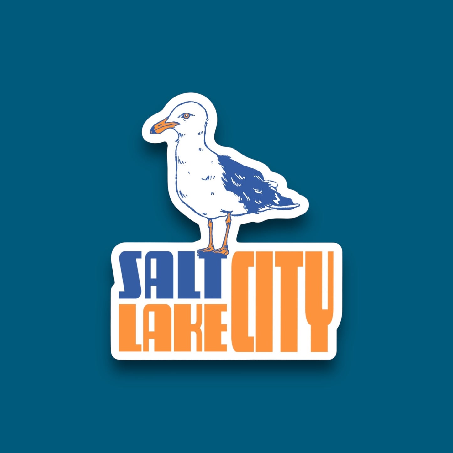 Salt Lake City Seagull Sticker (Pack of 12)