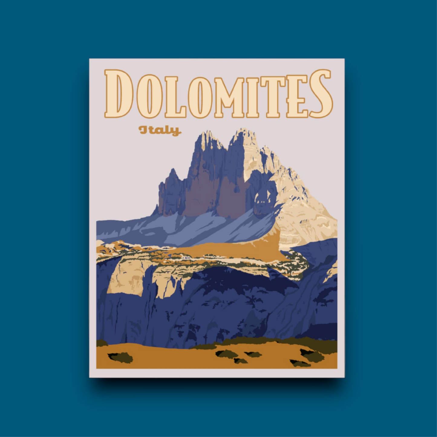 Dolomites- Poster Sticker