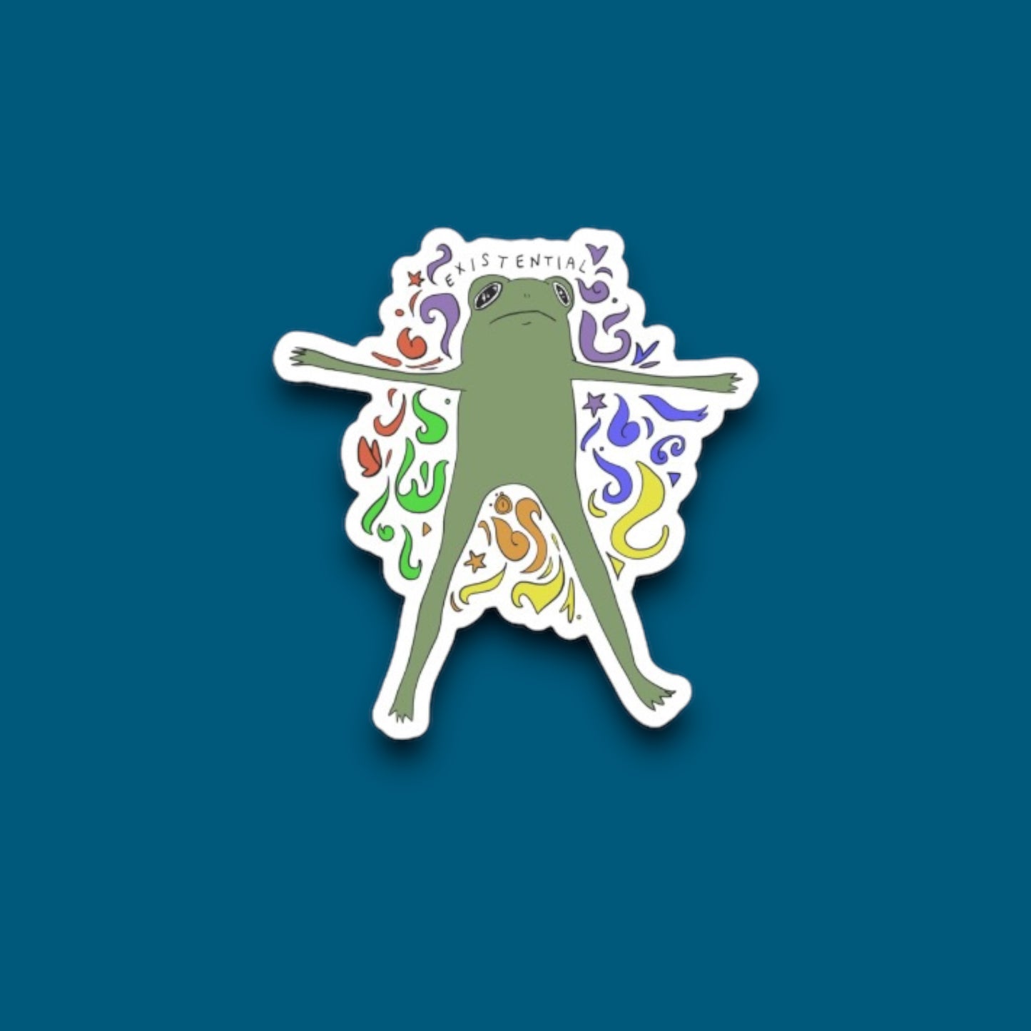 Existential Frog Sticker