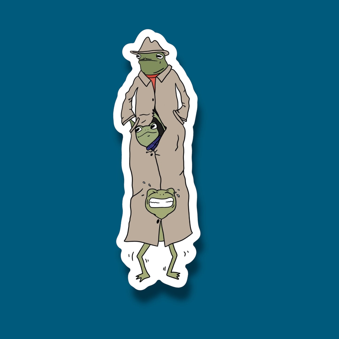Frog n Friends in Disguise Sticker