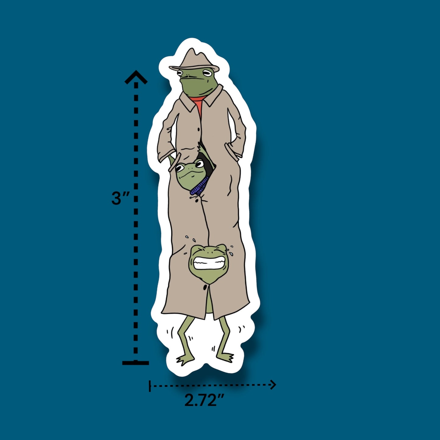 Frog n Friends in Disguise Sticker