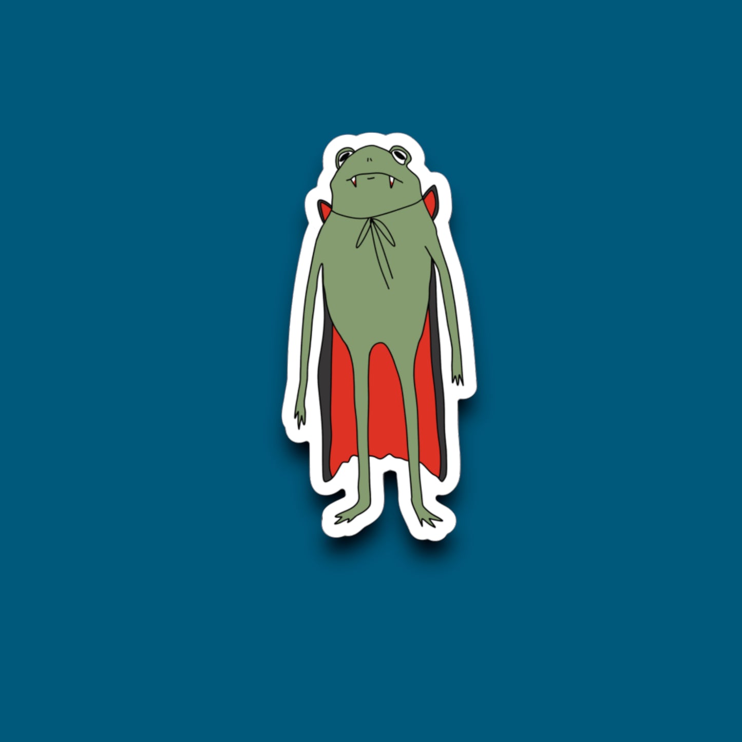 Dracula Frog Sticker