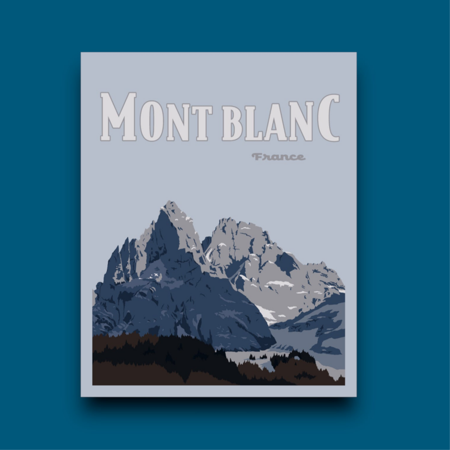 Mont Blanc- Poster Sticker