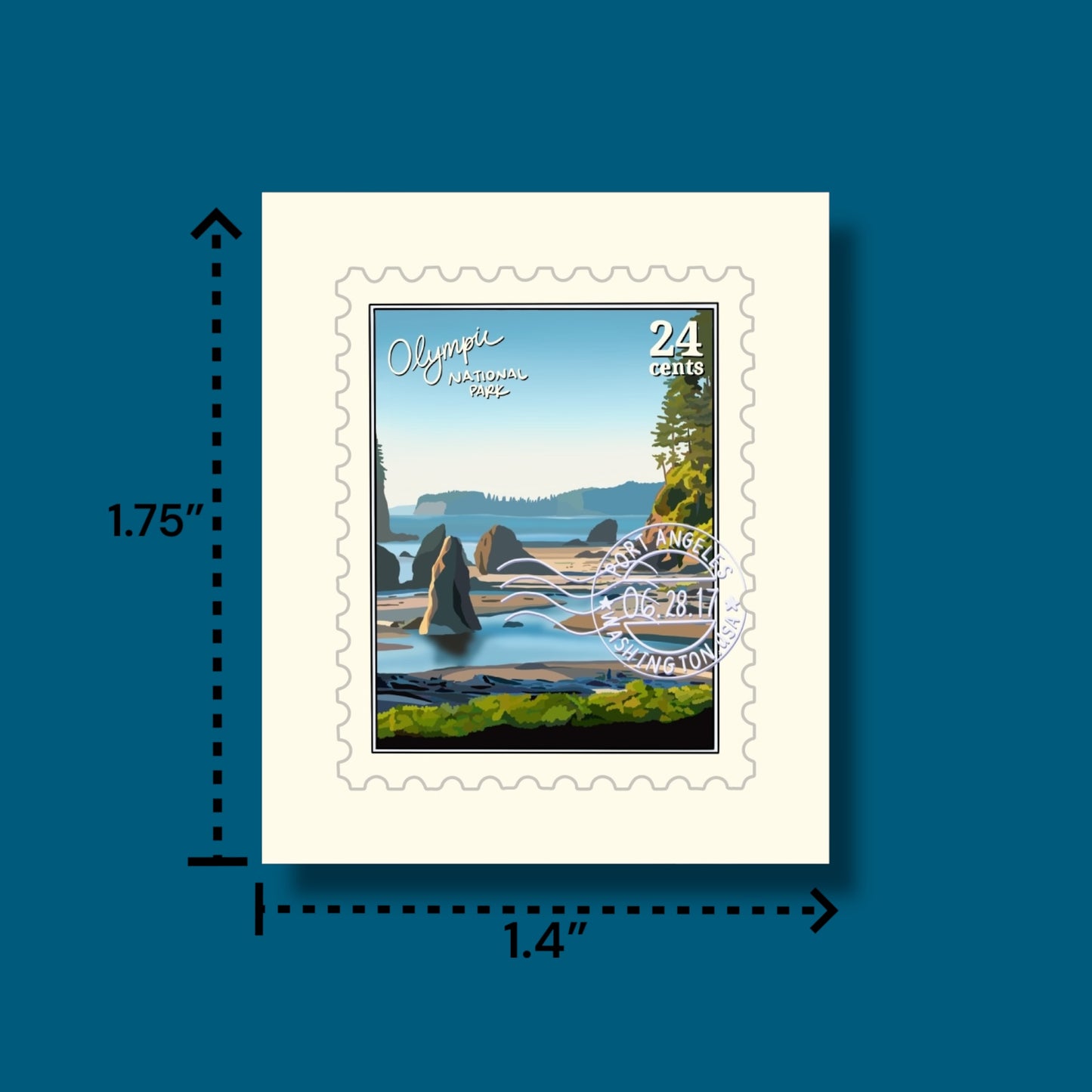 Olympic Park Stamp Sticker