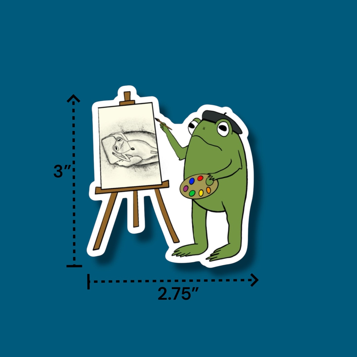 Paint Me Like One Of Your French Girls Frog Sticker