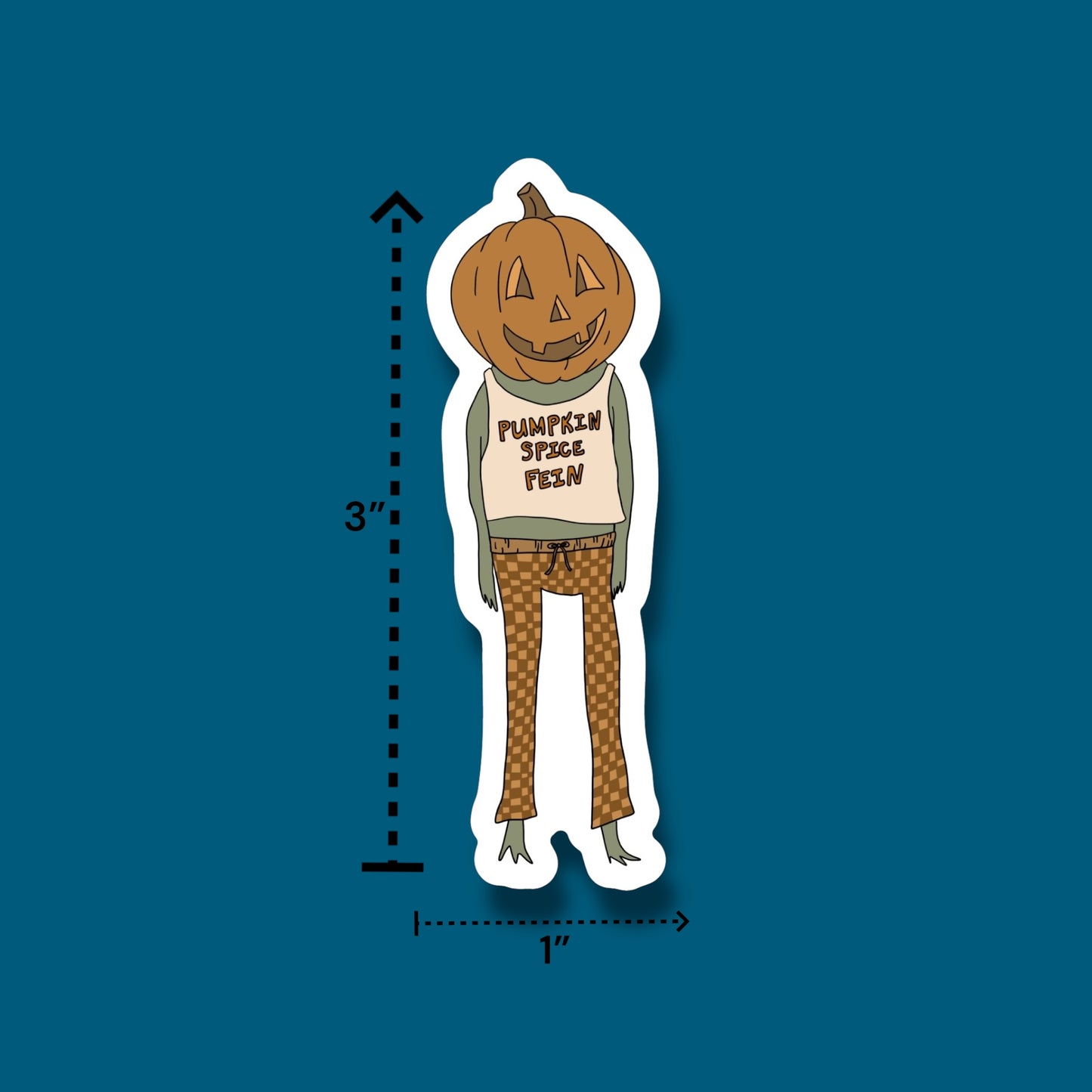 Pumpkin Spice Fein Frog Sticker