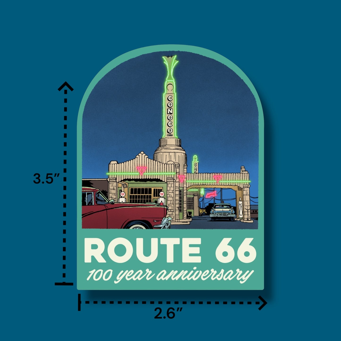 Route 66 Arch Sticker
