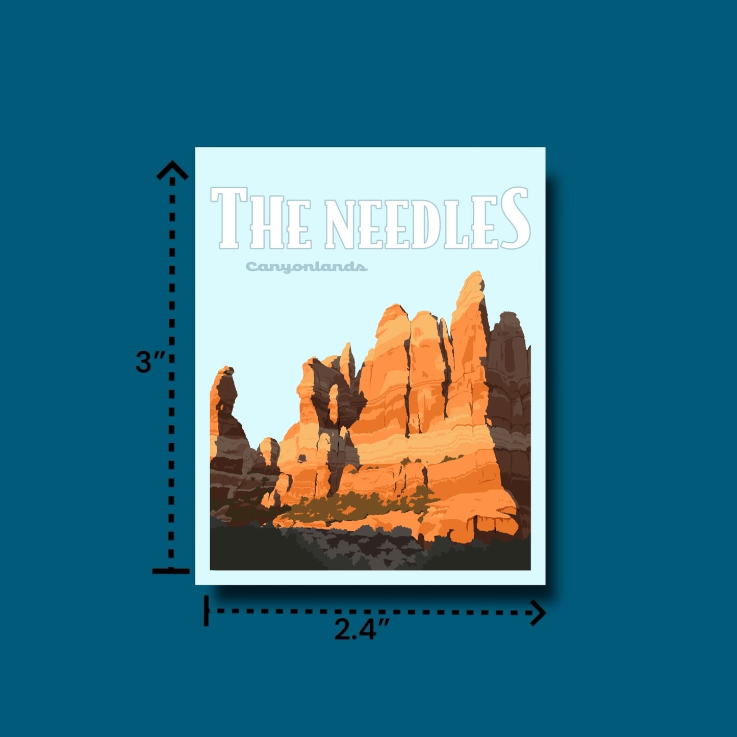 The Needles Utah - Poster Sticker