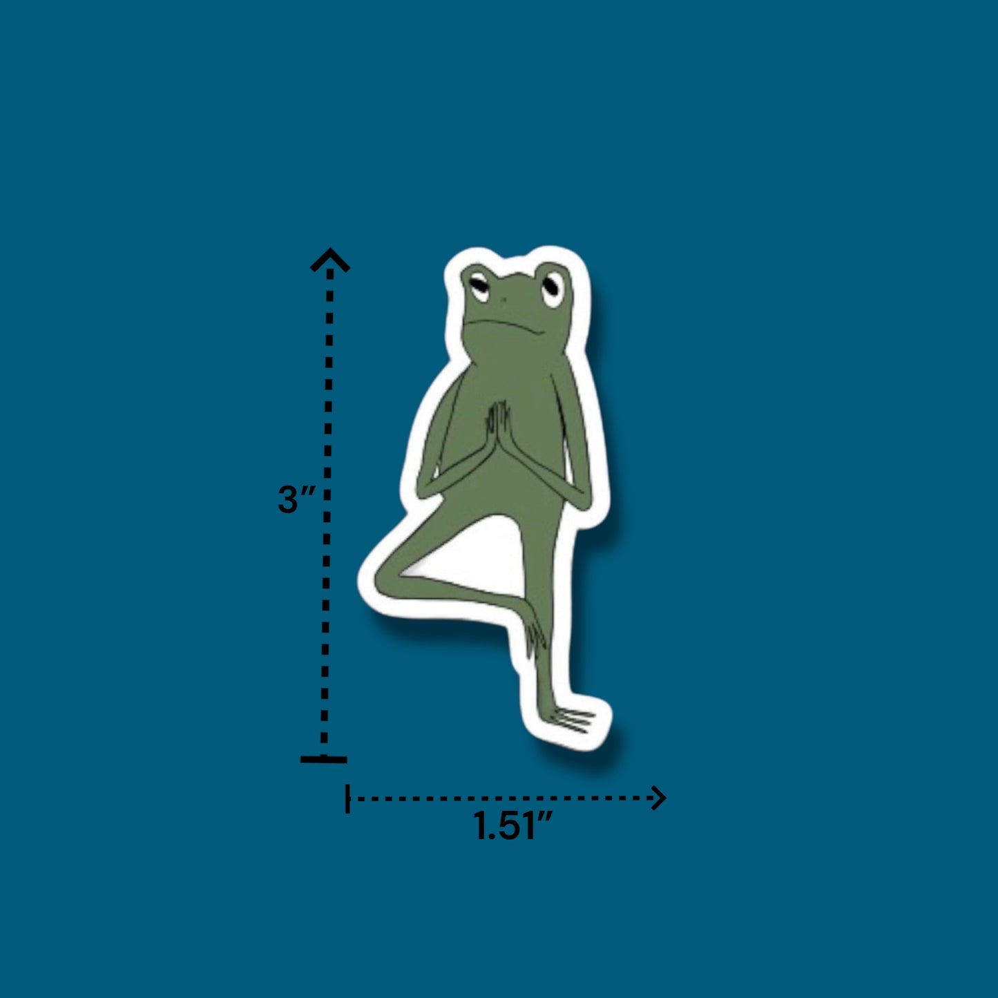 Tree Pose Frog Sticker (Pack of 12)