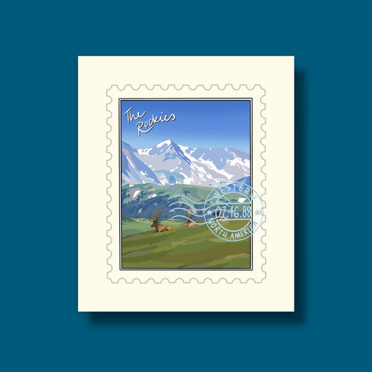 The Rockies Valley Stamp Sticker