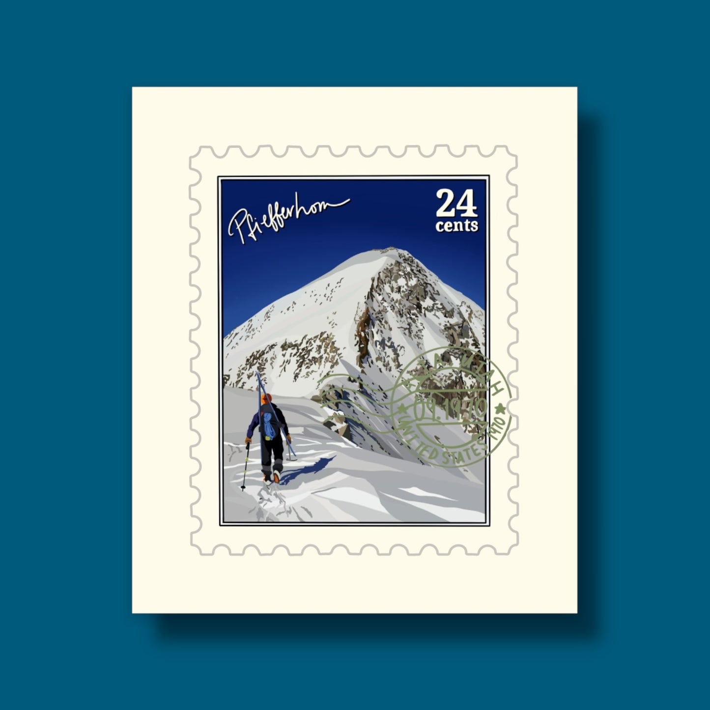 Pfeifferhorn Utah Stamp Sticker