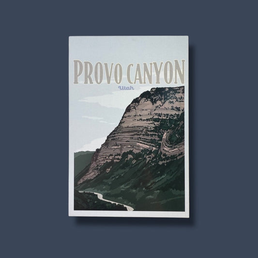 Provo Canyon Utah Postcard