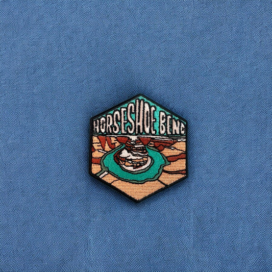 Horseshoe Bend, Arizona- Hexagon Embroidered Patch