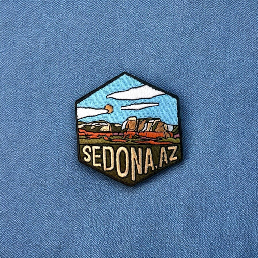 Sedona, Arizona- Hexagon Embroidered Patch