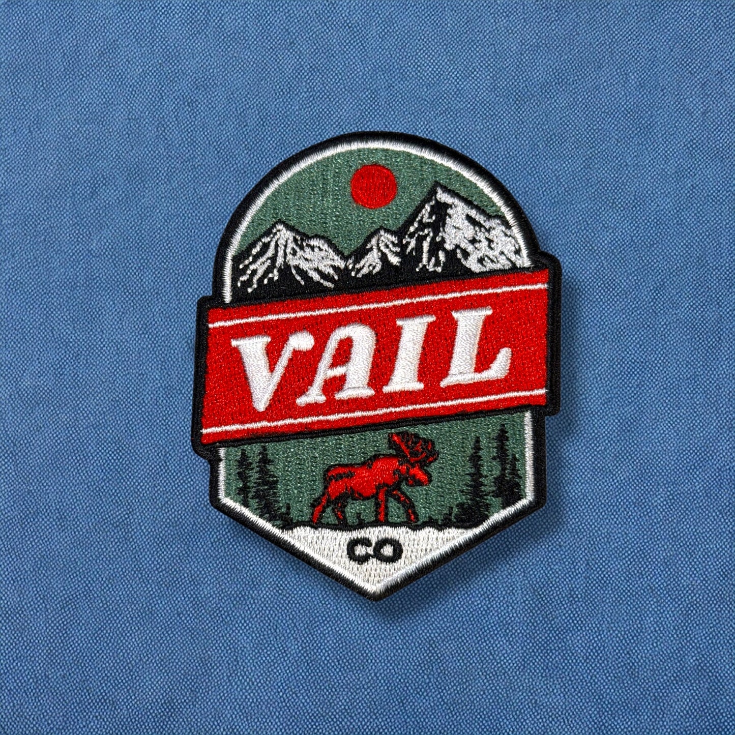 Vail Colorado Moose Tracks Patch