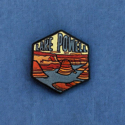 Lake Powell, Utah/Arizona- Hexagon Embroidered Patch