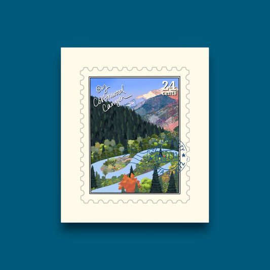 Big Cottonwood Canyon Utah Stamp Sticker