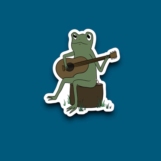 Bluegrass Frog Sticker (Pack of 12)