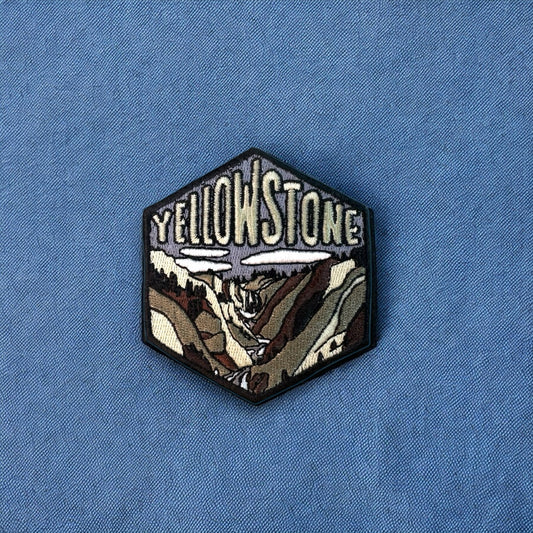 Yellowstone National Park- Hexagon Embroidered Patch