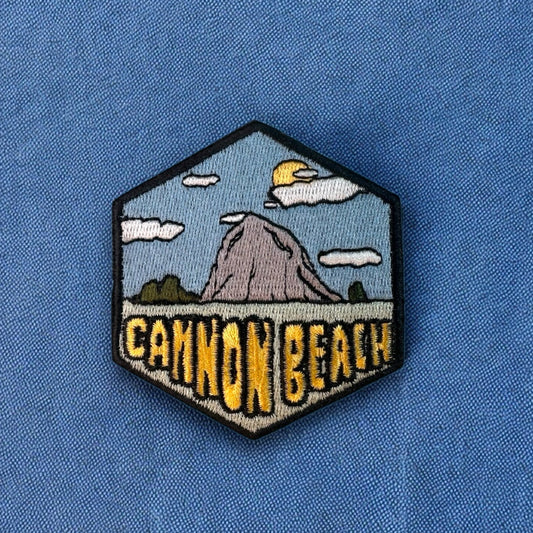 Cannon Beach, Oregon- Hexagon Embroidered Patch