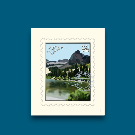 Lake Blanche Utah Stamp Sticker