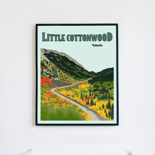 Little Cottonwood Utah Poster Print