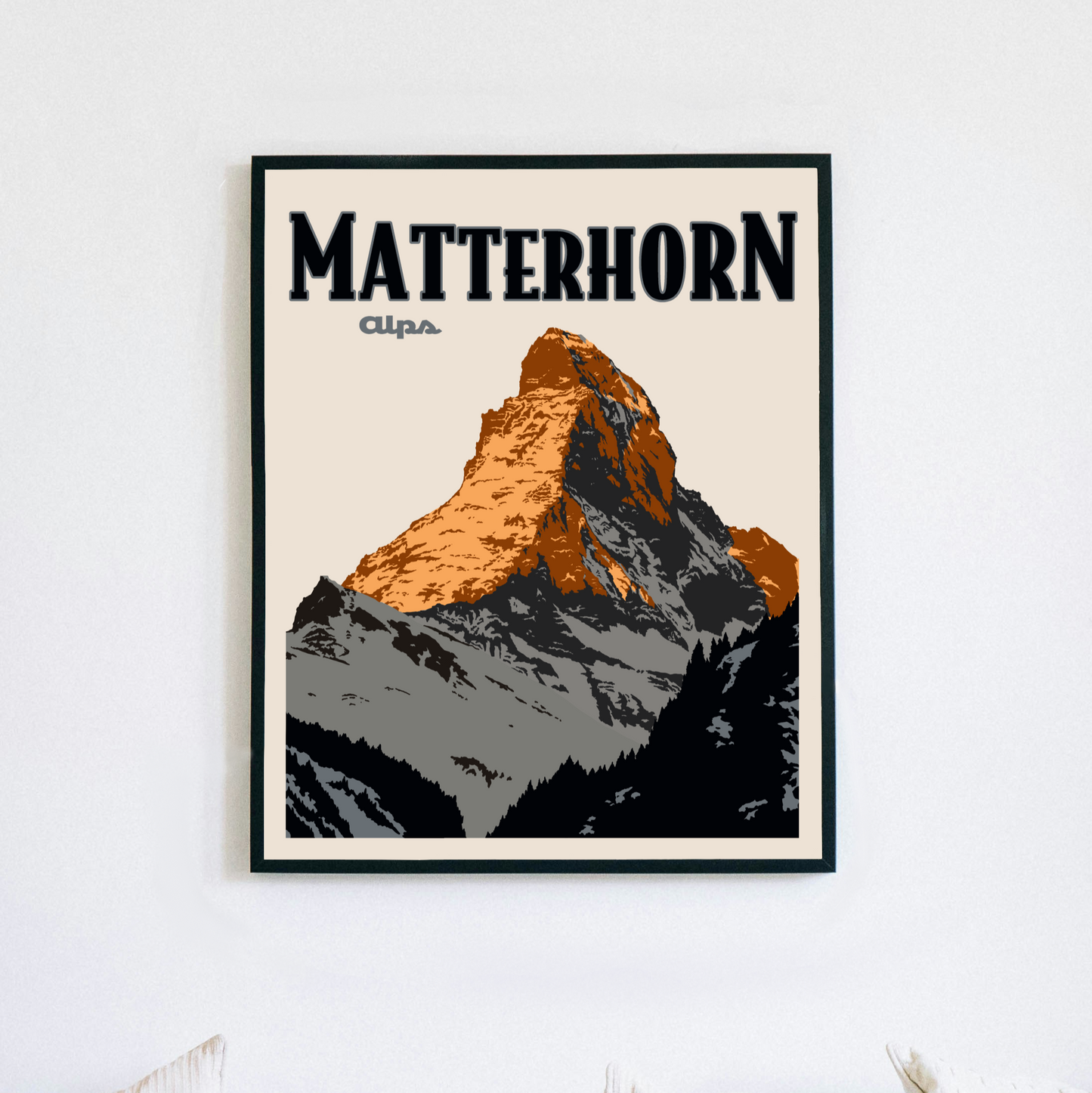 Matterhorn Alps Poster Print