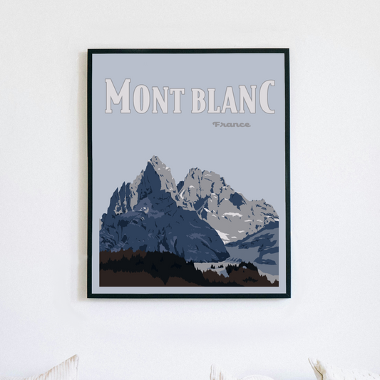 Mont Blanc France Poster Print