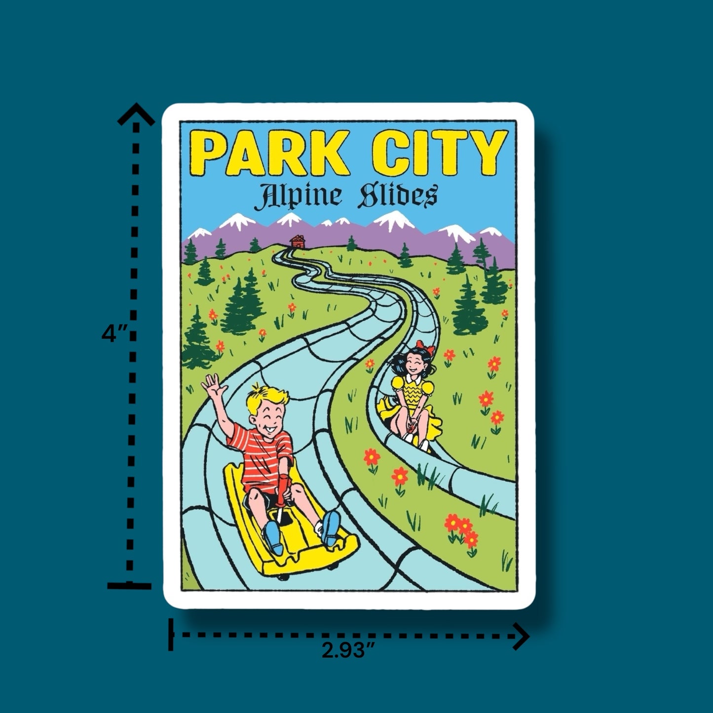 Park City Alpine Slides Sticker