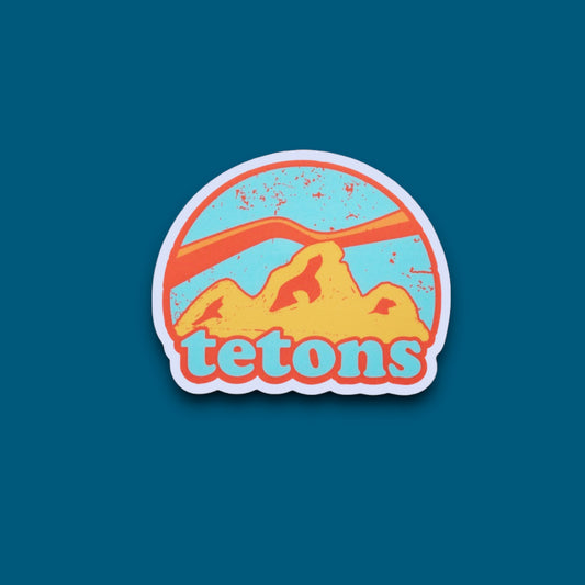 Tetons Retro Sticker