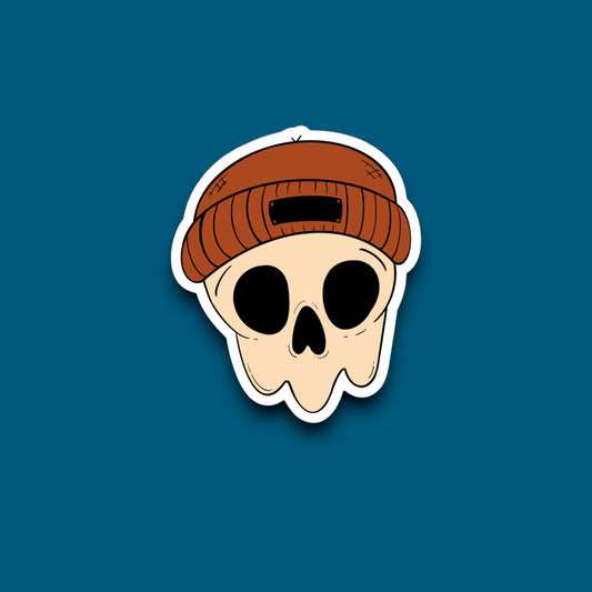 Beanie Skull Sticker