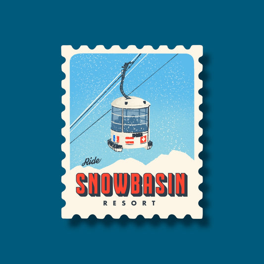Snowbasin Stamp Sticker (Pack of 12)