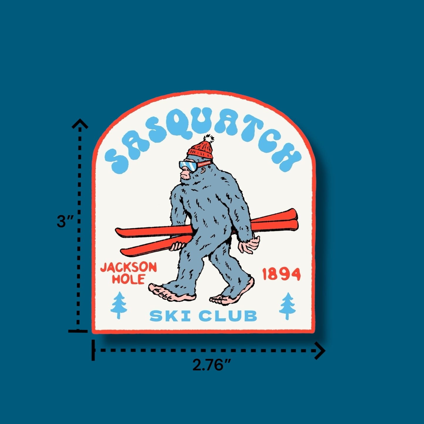 Sasquatch Jackson Hole Sticker