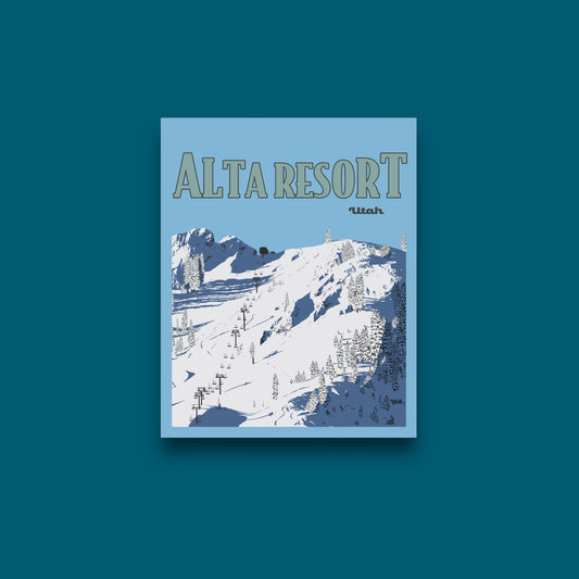 Alta Resort - Poster Sticker