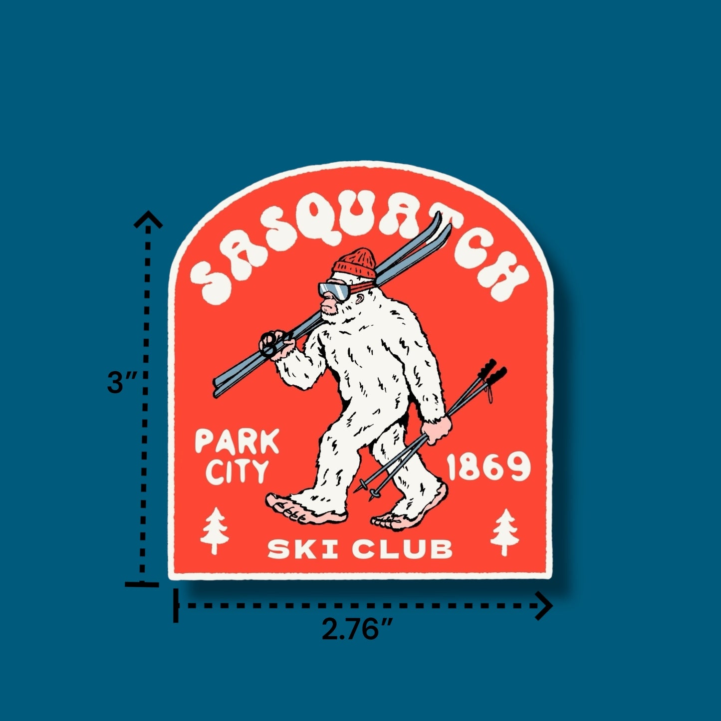 Park City Utah Sasquatch Sticker