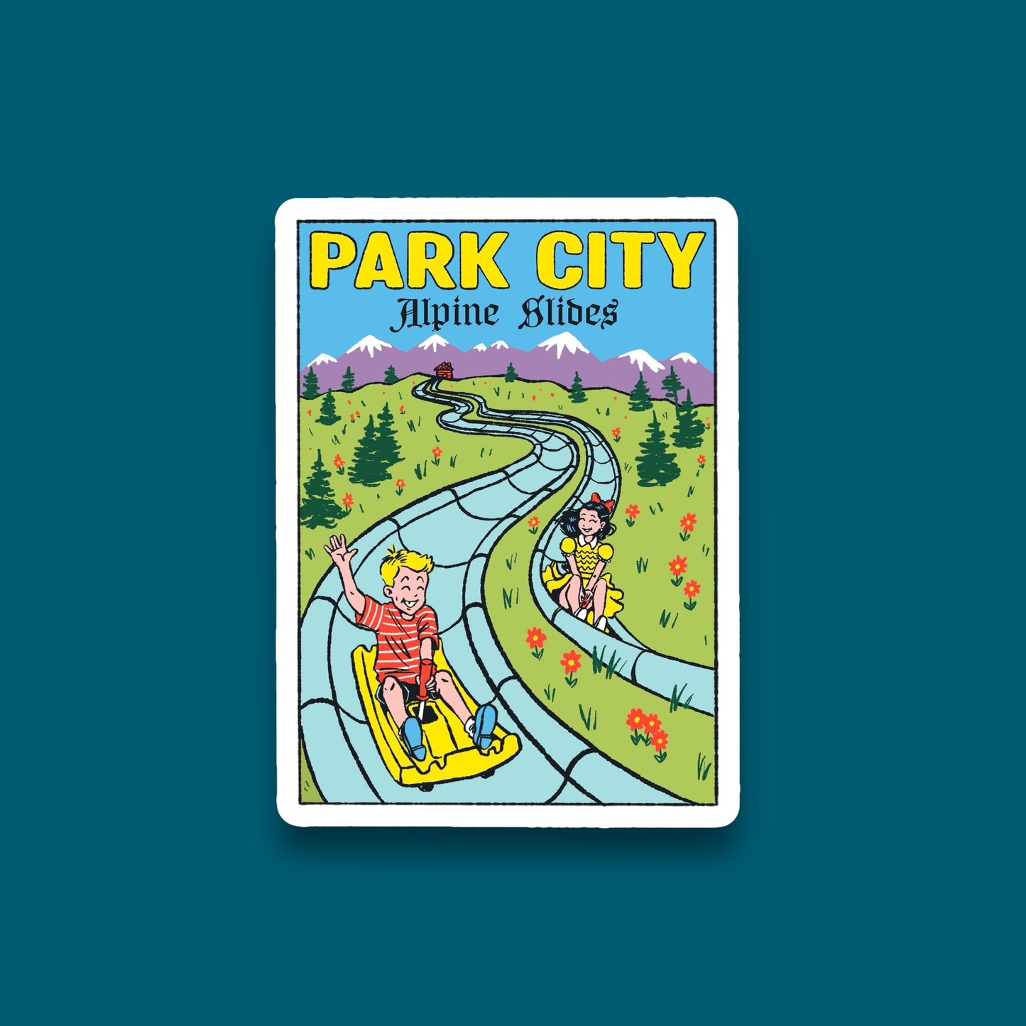 Park City Alpine Slides Sticker