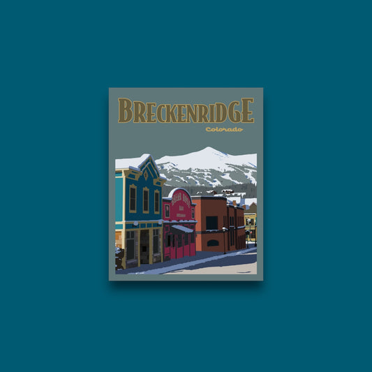 Breckenridge Colorado - Poster Sticker