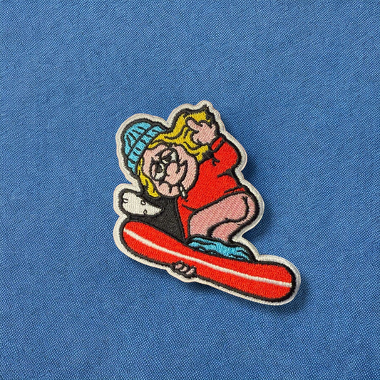 Snowboard Bum Patch