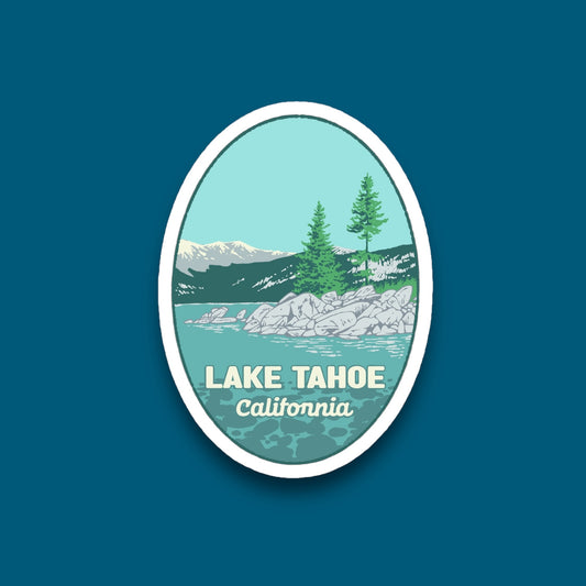 Lake Tahoe California Looking Window Sticker