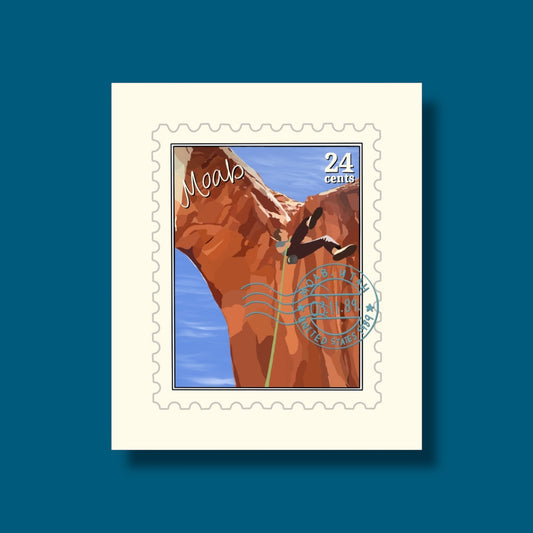 Moab Utah Repelling Stamp Sticker