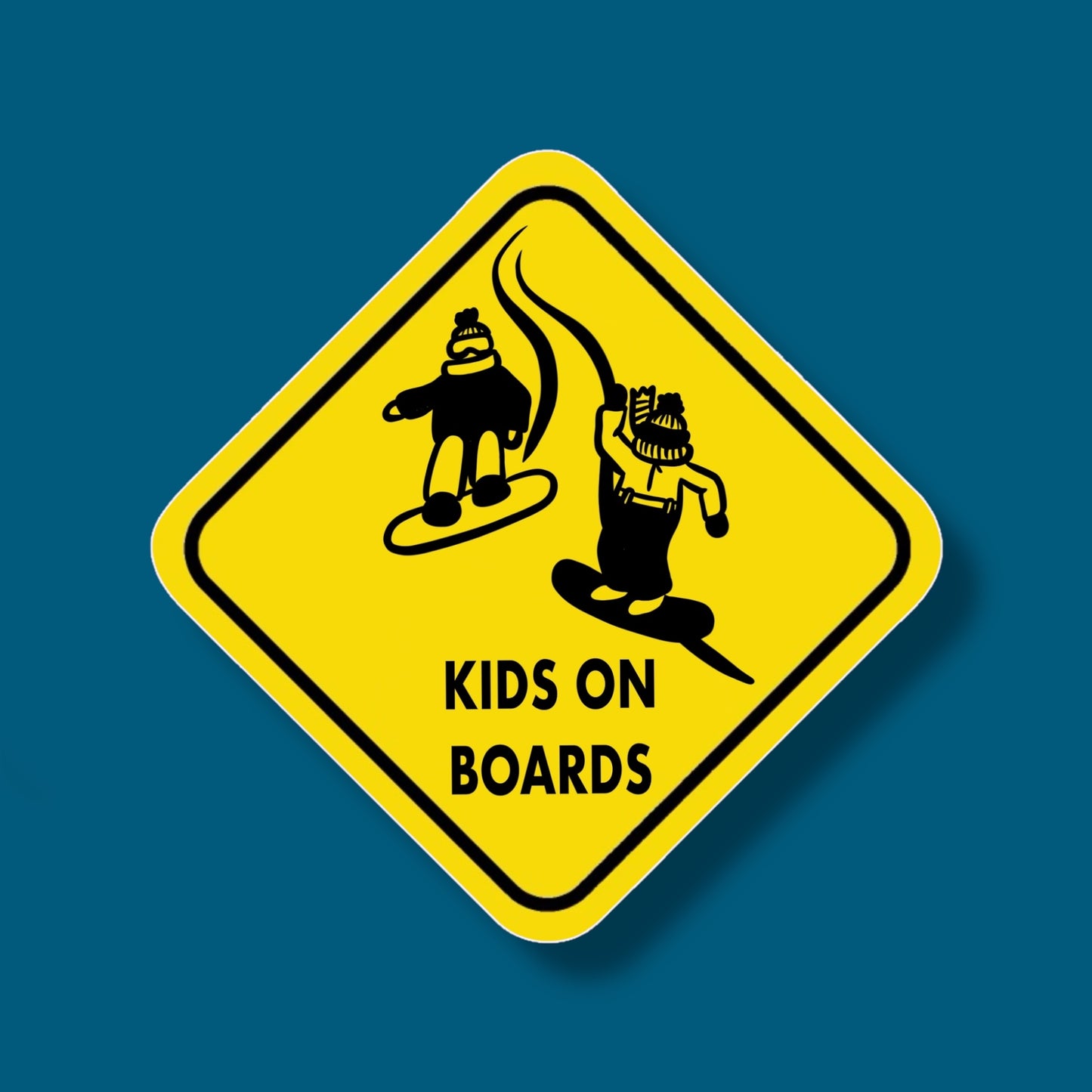 Kids On Boards Sticker