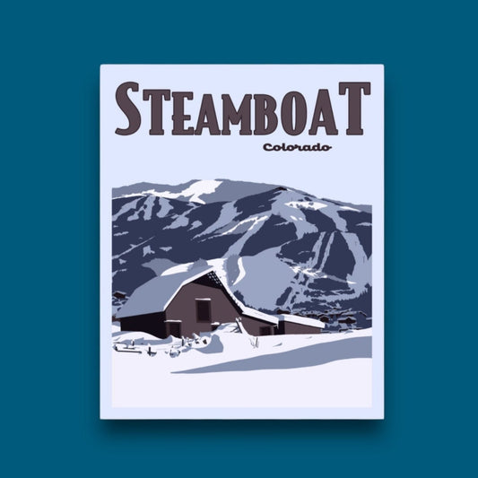 Steamboat, Colorado - Poster Sticker