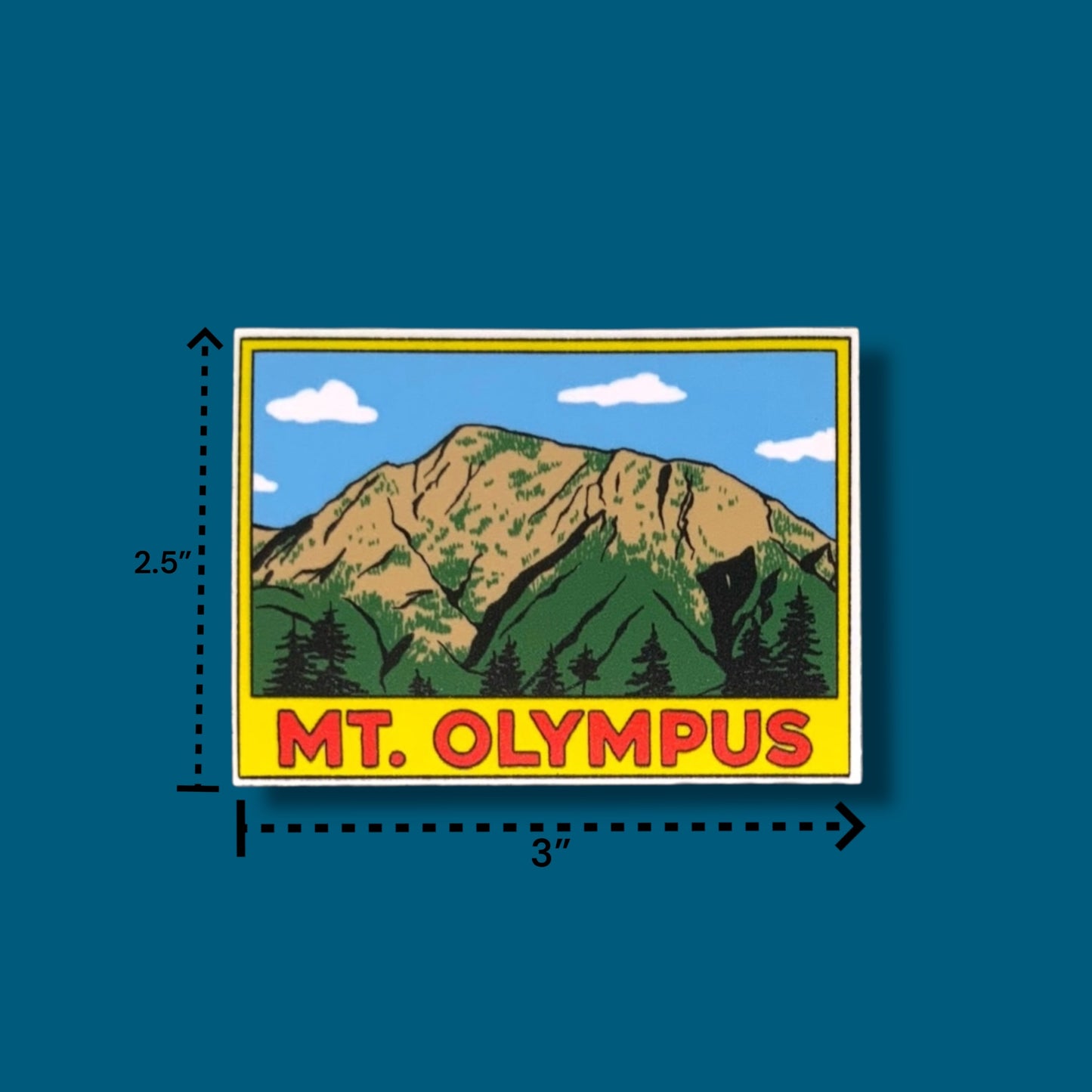 Mt. Olympus Utah Sticker